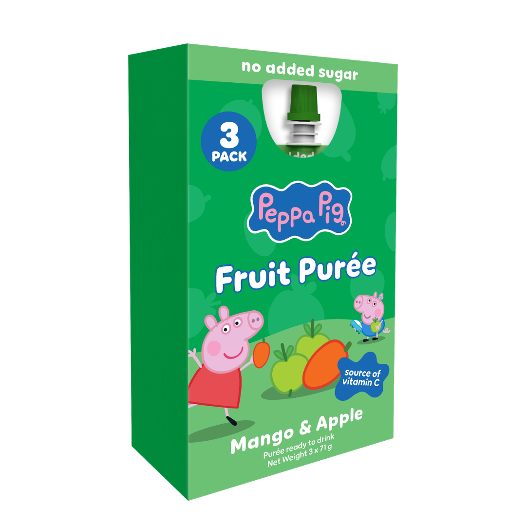 Peppa Pig Mango & Apple Puree 3 x 71g