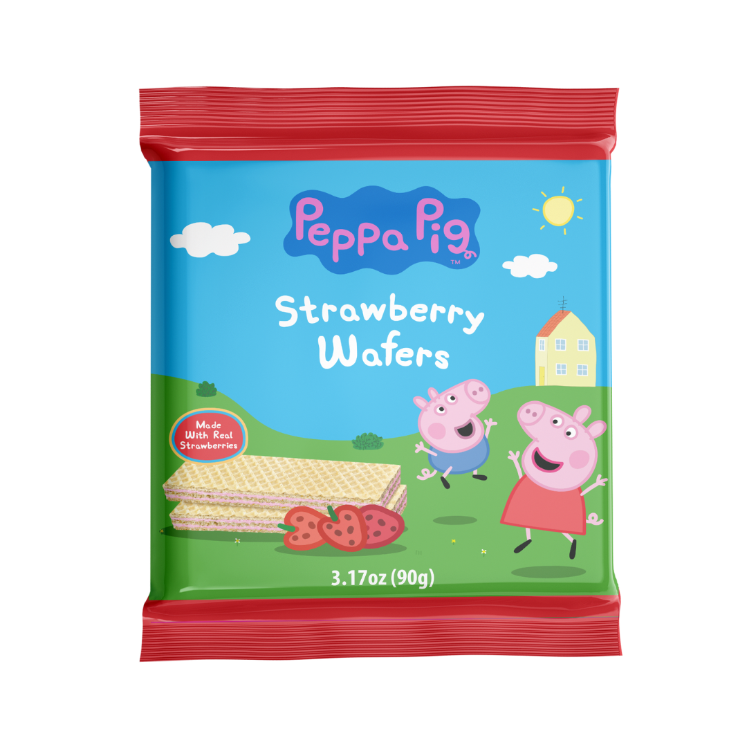 Peppa Pig Strawberry Wafer Biscuits 90g