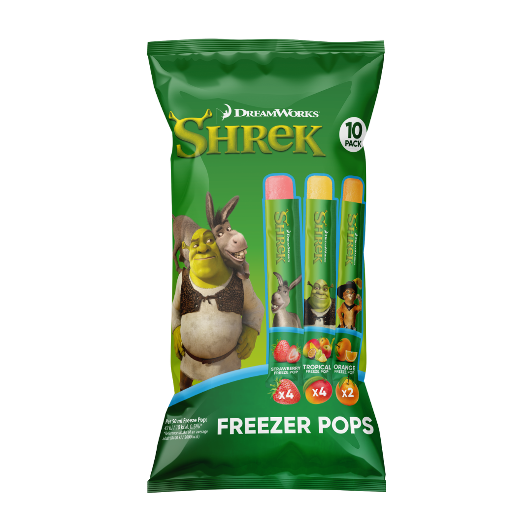 Shrek Mixed Freeze Pops