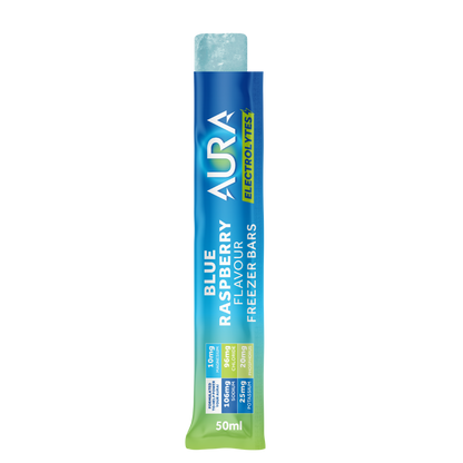 Aura Electrolytes Blue Raspberry Freezer Bars