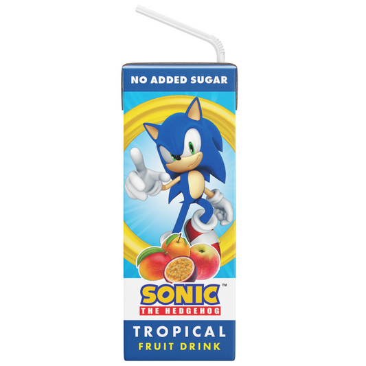 Sonic Tropical No Added Sugar Fruit Tetra Drink 200ml