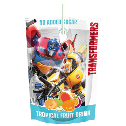 Hasbro Multi Character No Added Sugar Tropical Fruit Drink 200ml
