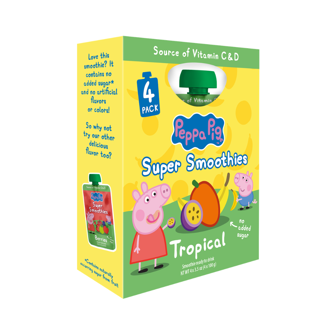Peppa Pig Tropical Smoothie 4 x 100ml