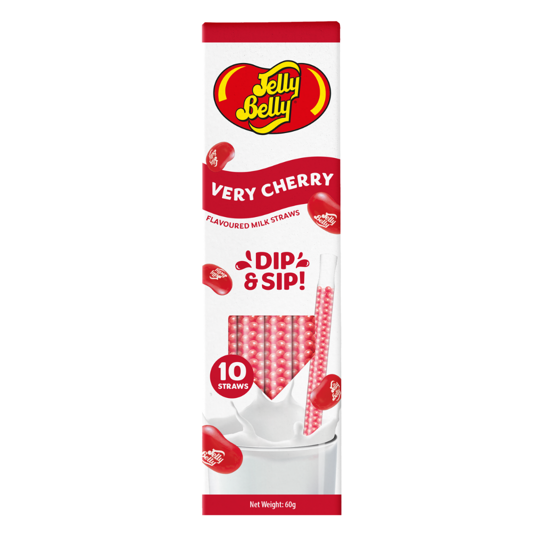 Jelly Belly Very Cherry Milk Straws