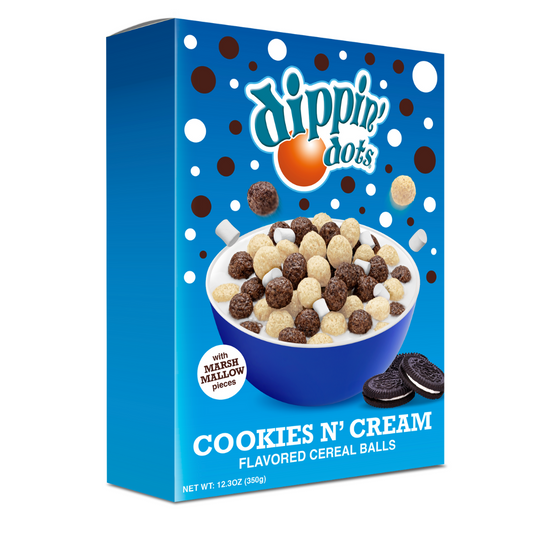 Dippin Dots Cookies N’ Cream Cereal Balls
