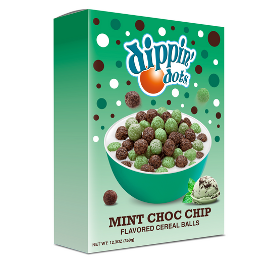 Dippin Dots Mint Choc Chip Cereal Balls