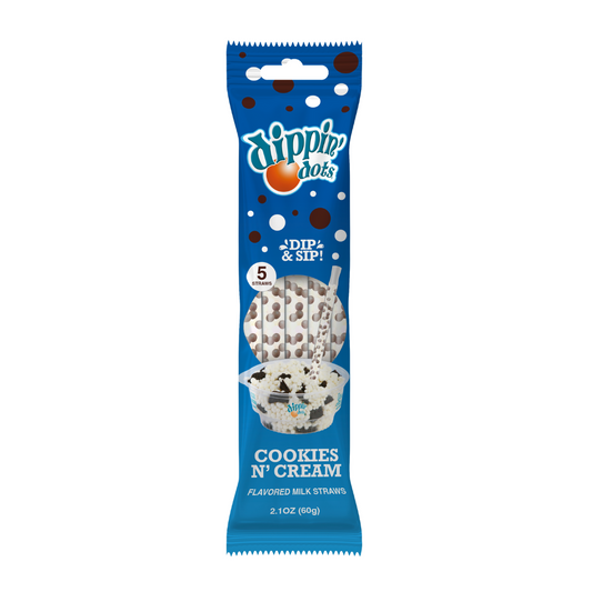 Dippin Dots Cookies N’ Cream Milk Straws