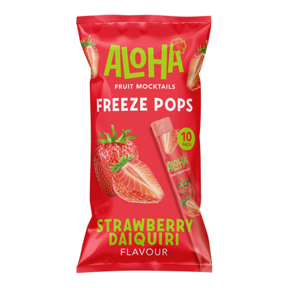 Aloha Mocktails Strawberry Daiquiri Freeze Pops 50ml