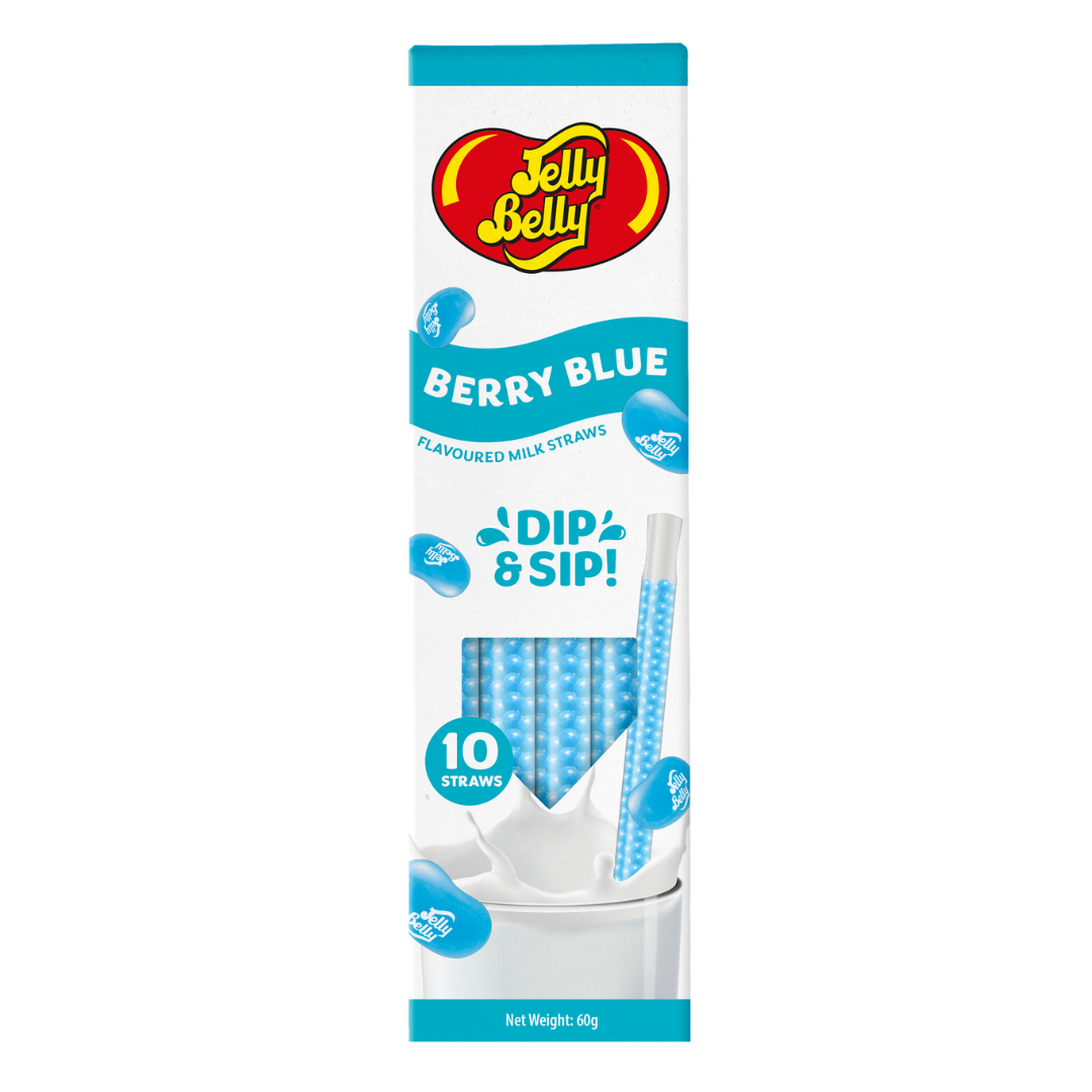 Jelly Belly Berry Blue Milk Straws