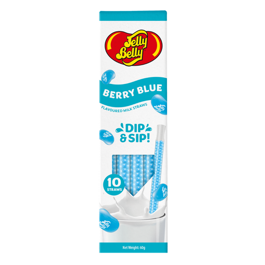 Jelly Belly Berry Blue Milk Straws