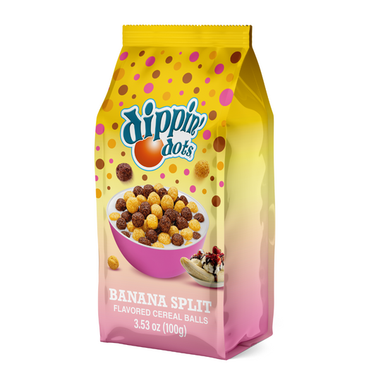 Dippin' Dots Banana Split Cereal Balls in 100g Bag
